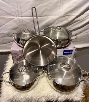 Stainless Steel Pot 9pcs Korkmaz