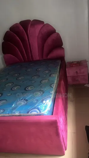 4 by 6 Bedframe and Mattress With Side Drawer