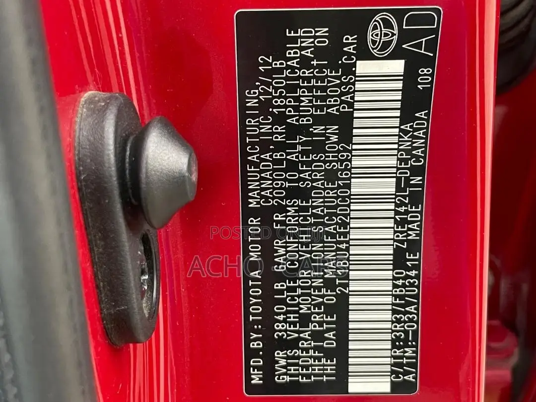 Toyota Corolla 2013 Red