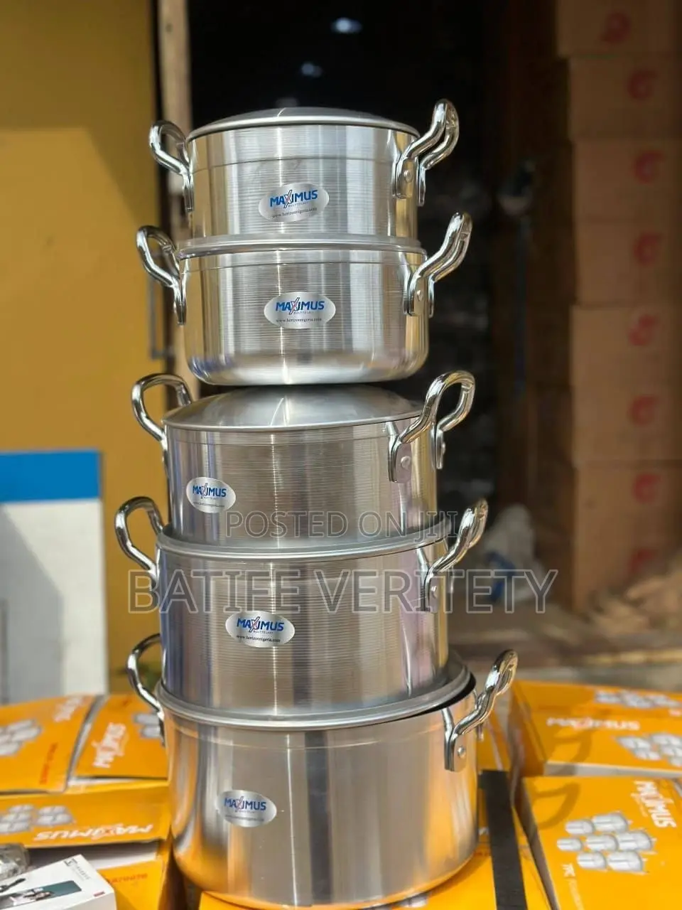 Maximus Stainless Cooking Pots Set