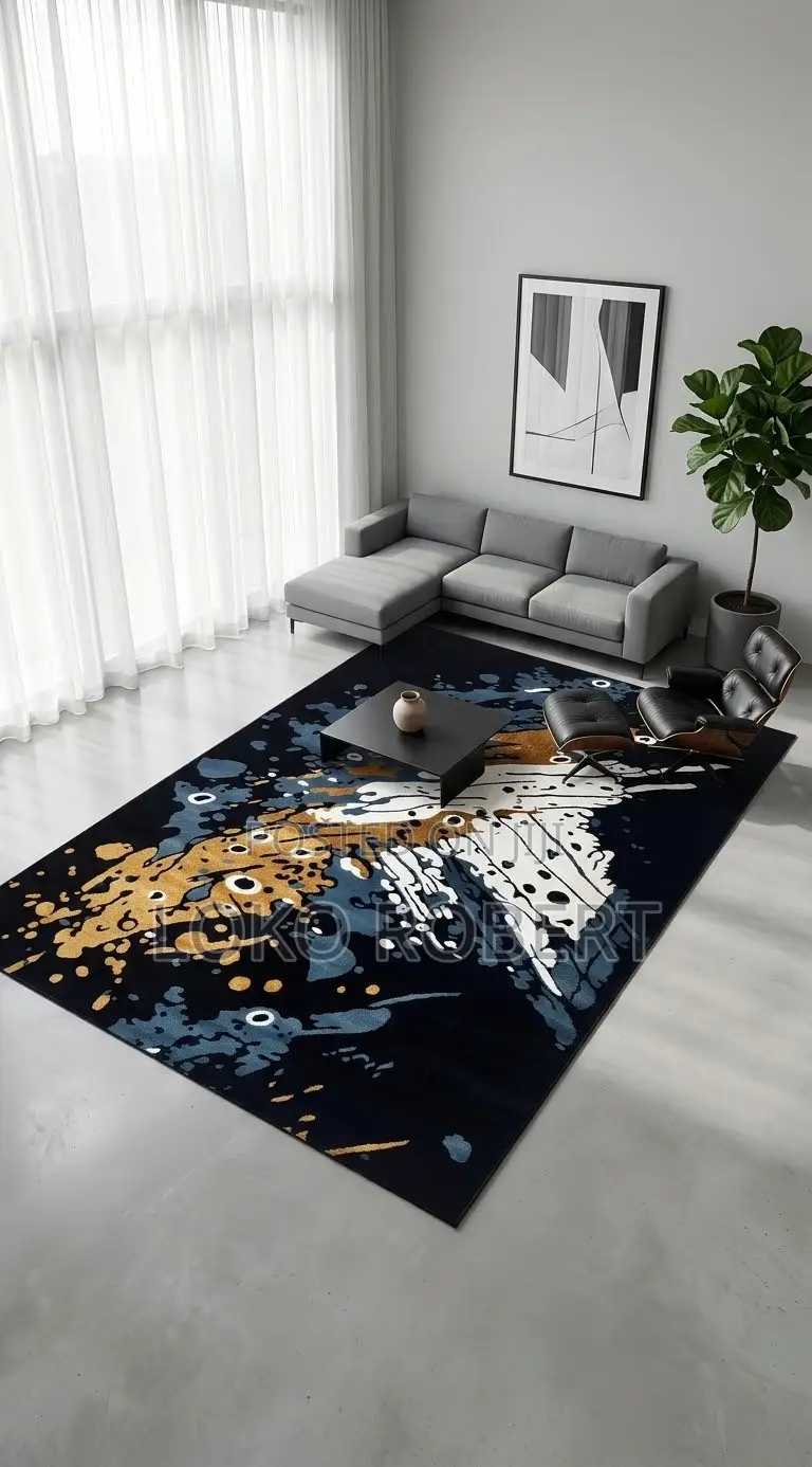 Vip Modern Royal Luxury Cream Gold Turkey CENTER RUG