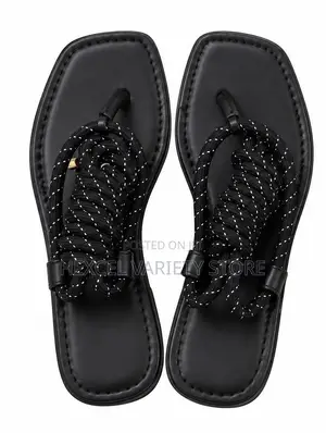 Luxury Rope Strap Flat Sandals