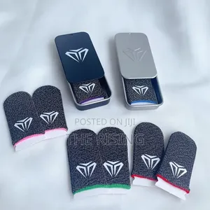 Sweatproof Mobile Gaming Finger Sleeves With Storage Case for Gaming