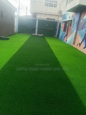 5m Football Pitch Carpet Grass Double Colour