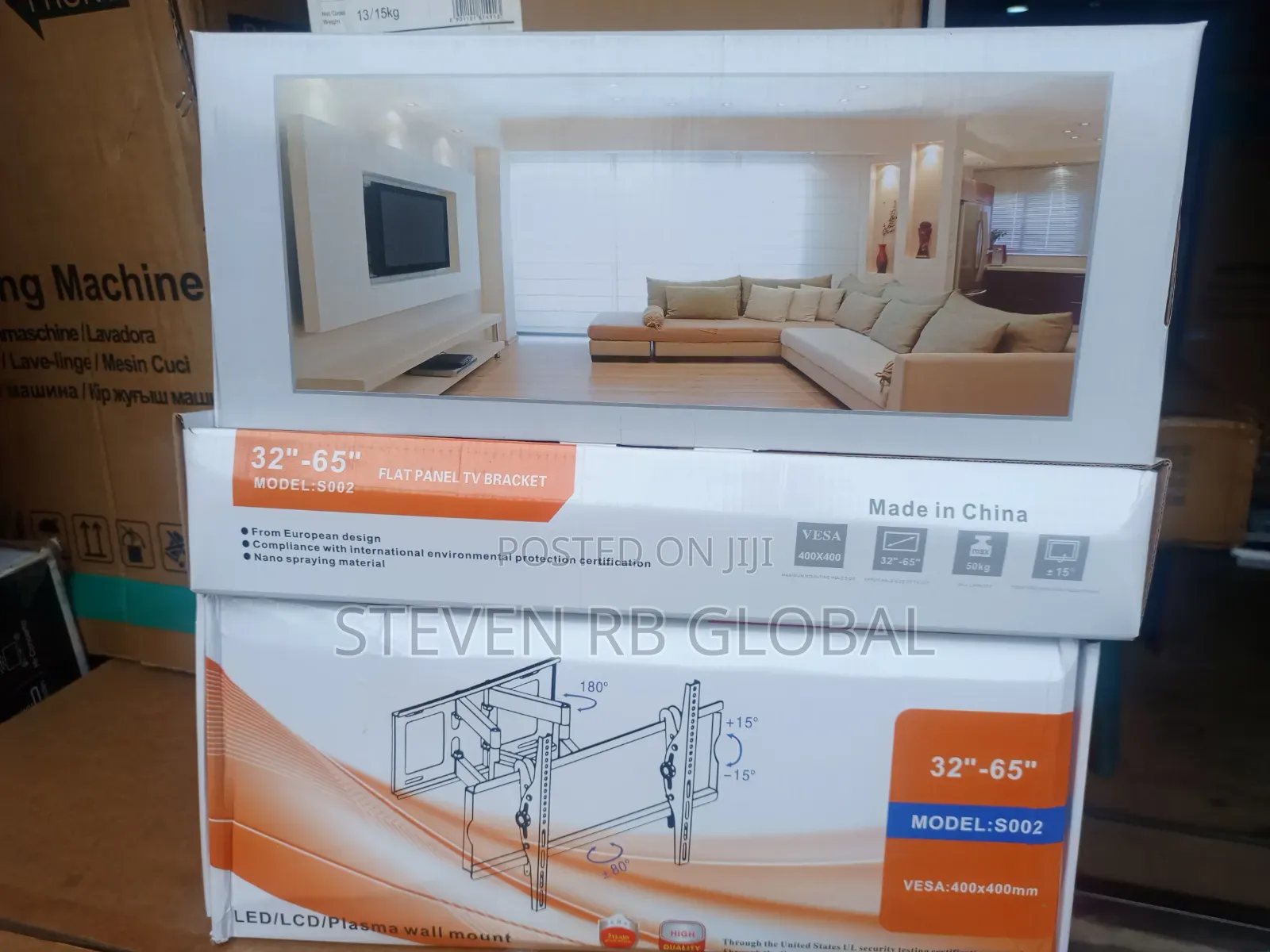 32”–65” Flat Panel TV Wall Mount Bracket | S002