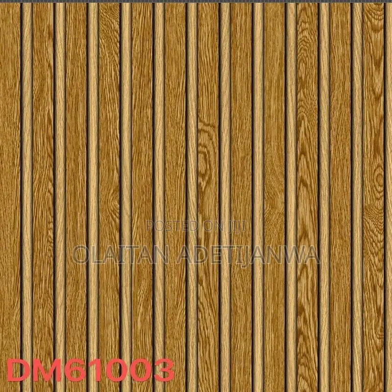 3D Cleanable Fluted Wallpaper