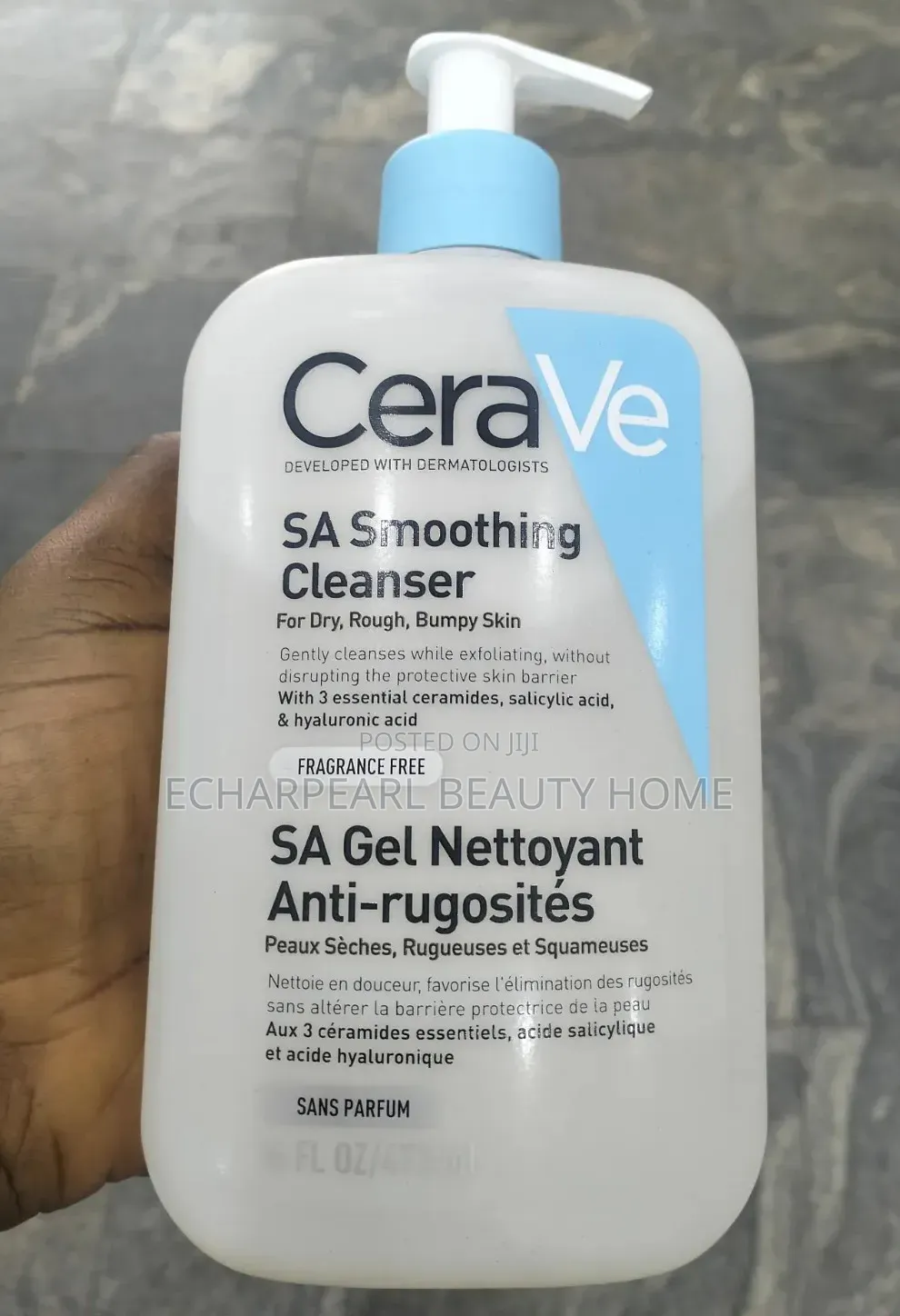 Authentic CeraVe SA Smoothing Cleanser for Rough Bumpy Skin - 473ml