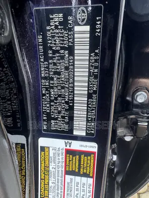 Toyota Avalon XLE FWD Sedan (3.5L V6 8A) 2019 Black