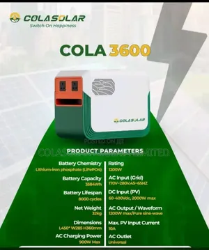 Cola3600 Colasolar Generator