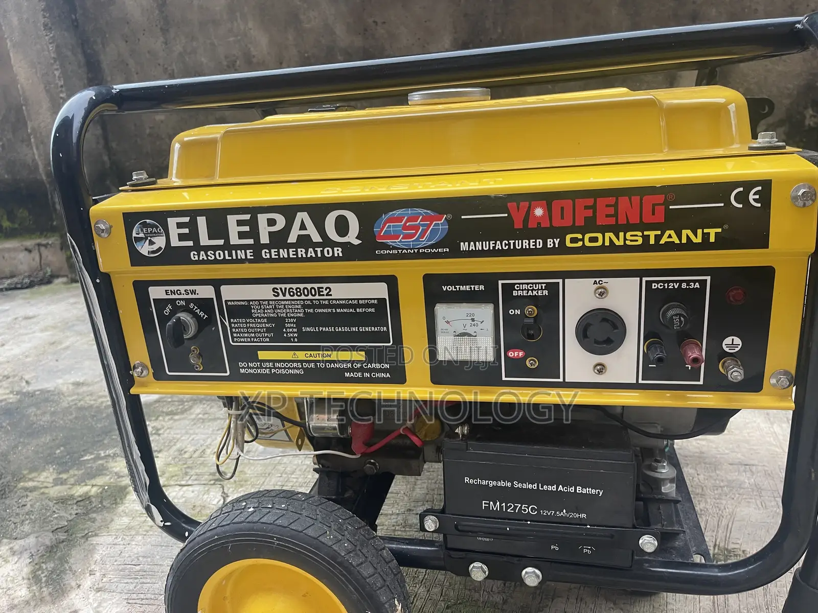 Elepaq Gasoline Generator 4.5kw