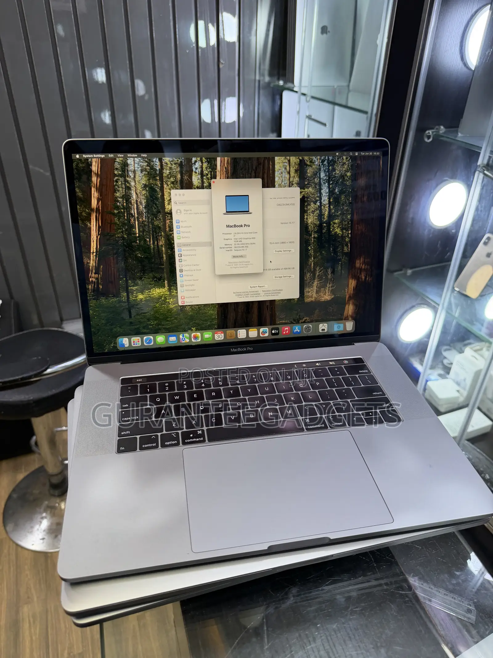 Laptop Apple MacBook Pro 2019 32GB Intel Core i7 SSD 512GB