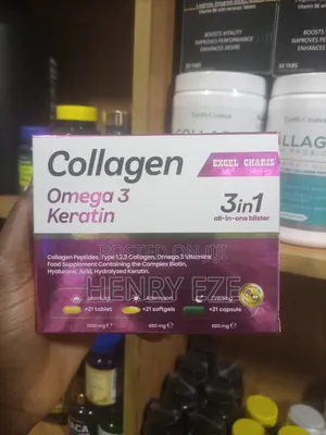 Collagen Omega 3 Keratin 3-in-1 – Hair, Skin Nails Supplement