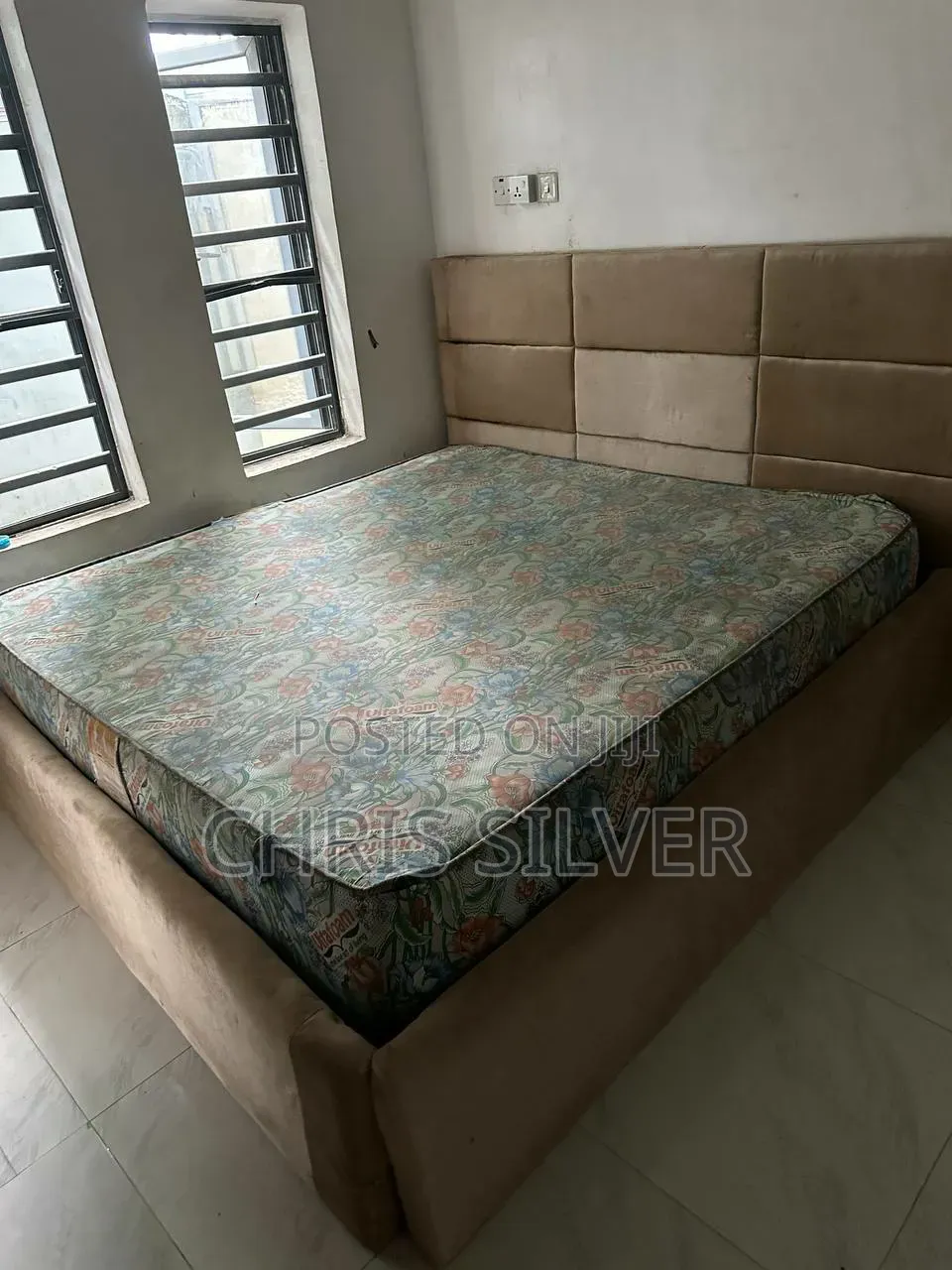 Neatly Used Bed Frame and Mattress