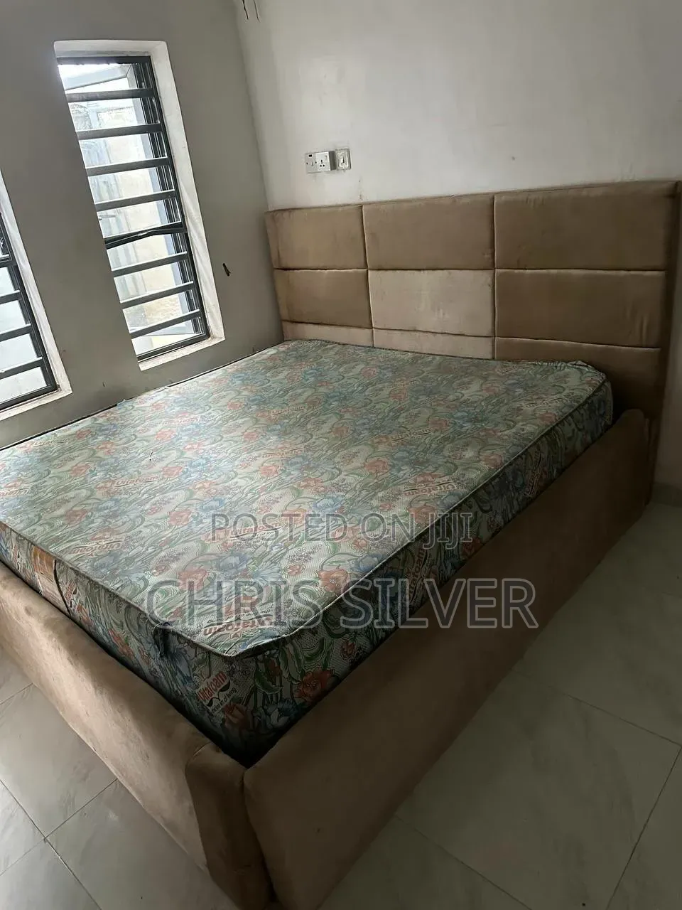 Neatly Used Bed Frame and Mattress