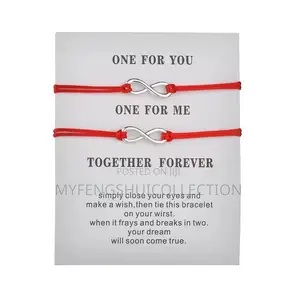 Fortified Wishing Infinity Red String Bangle for Goodluck