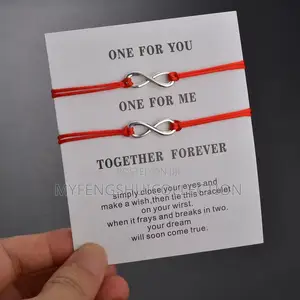 Fortified Wishing Infinity Red String Bangle for Goodluck