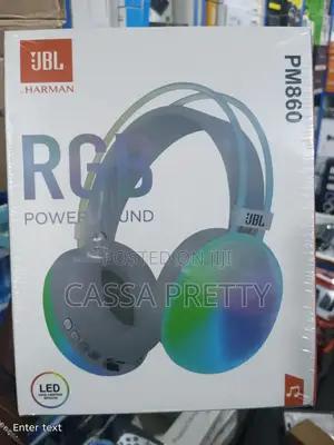 JBL PM860 RGB Wireless Bluetooth Headset With LED Light + Power Sound