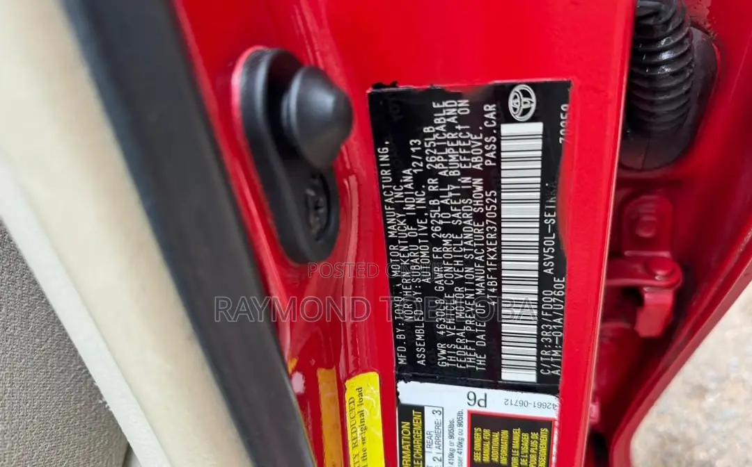 Toyota Camry 2014 Red