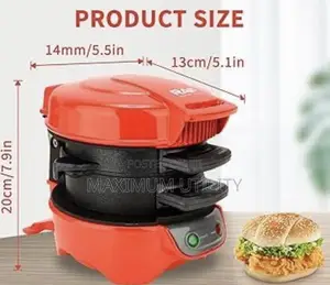 HALEY Non Stick 600watts Burger Maker