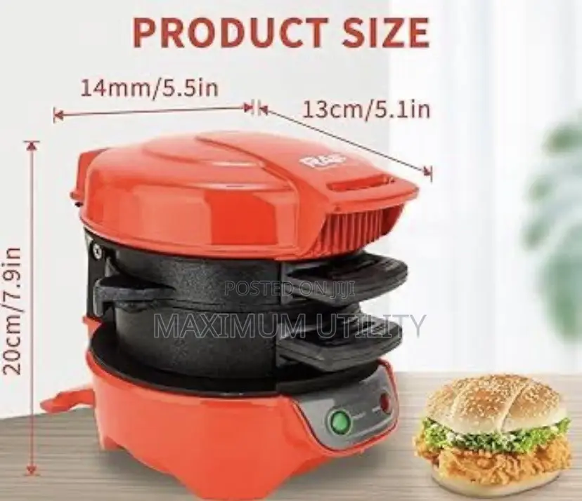 HALEY Non Stick 600watts Burger Maker