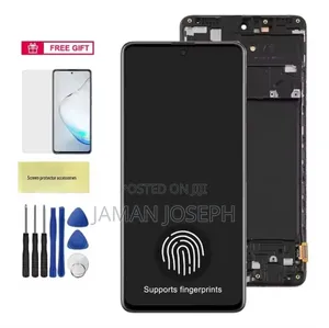 Original Samsung Galaxy A71 Screen With Frame and Screenguard