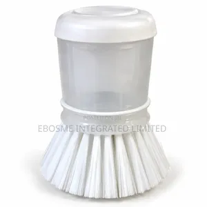Detergent Dispensing Kitchen Brush With Push Button