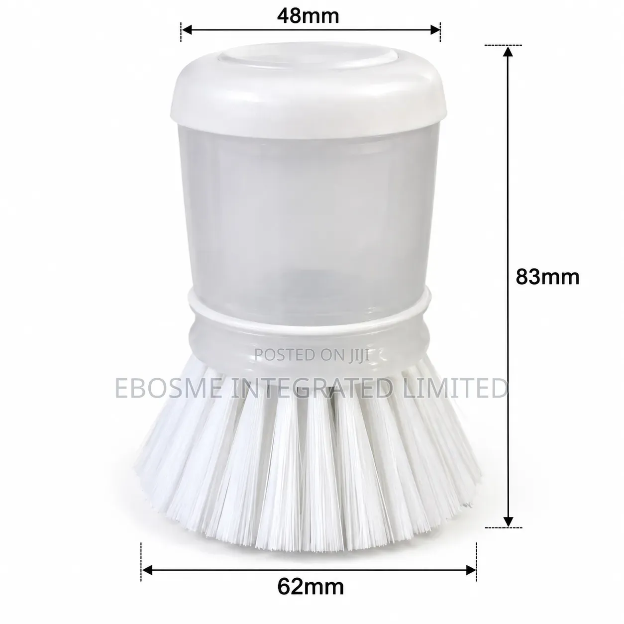 Detergent Dispensing Kitchen Brush With Push Button