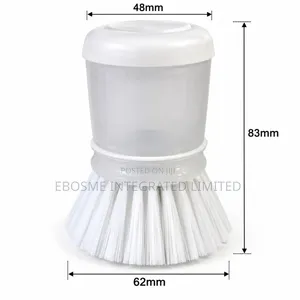 Detergent Dispensing Kitchen Brush With Push Button