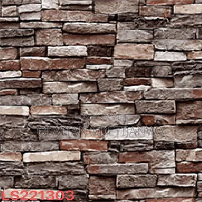 3D Brick Accent Cleanable Wallpaper