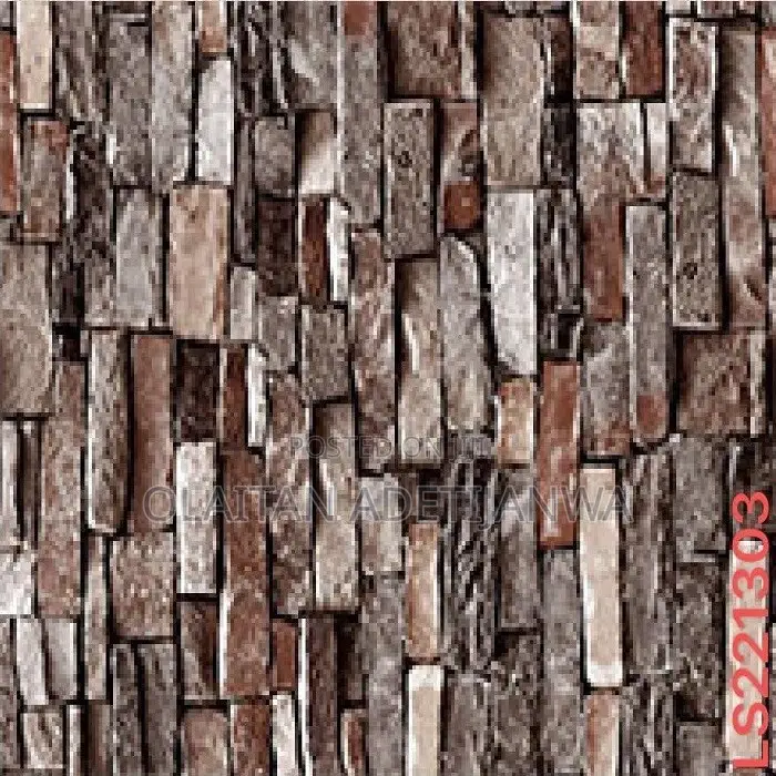 3D Brick Accent Cleanable Wallpaper