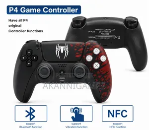 PlayX PS4 PC Wireless Gamepad Controller – Black/Red Spider Edition
