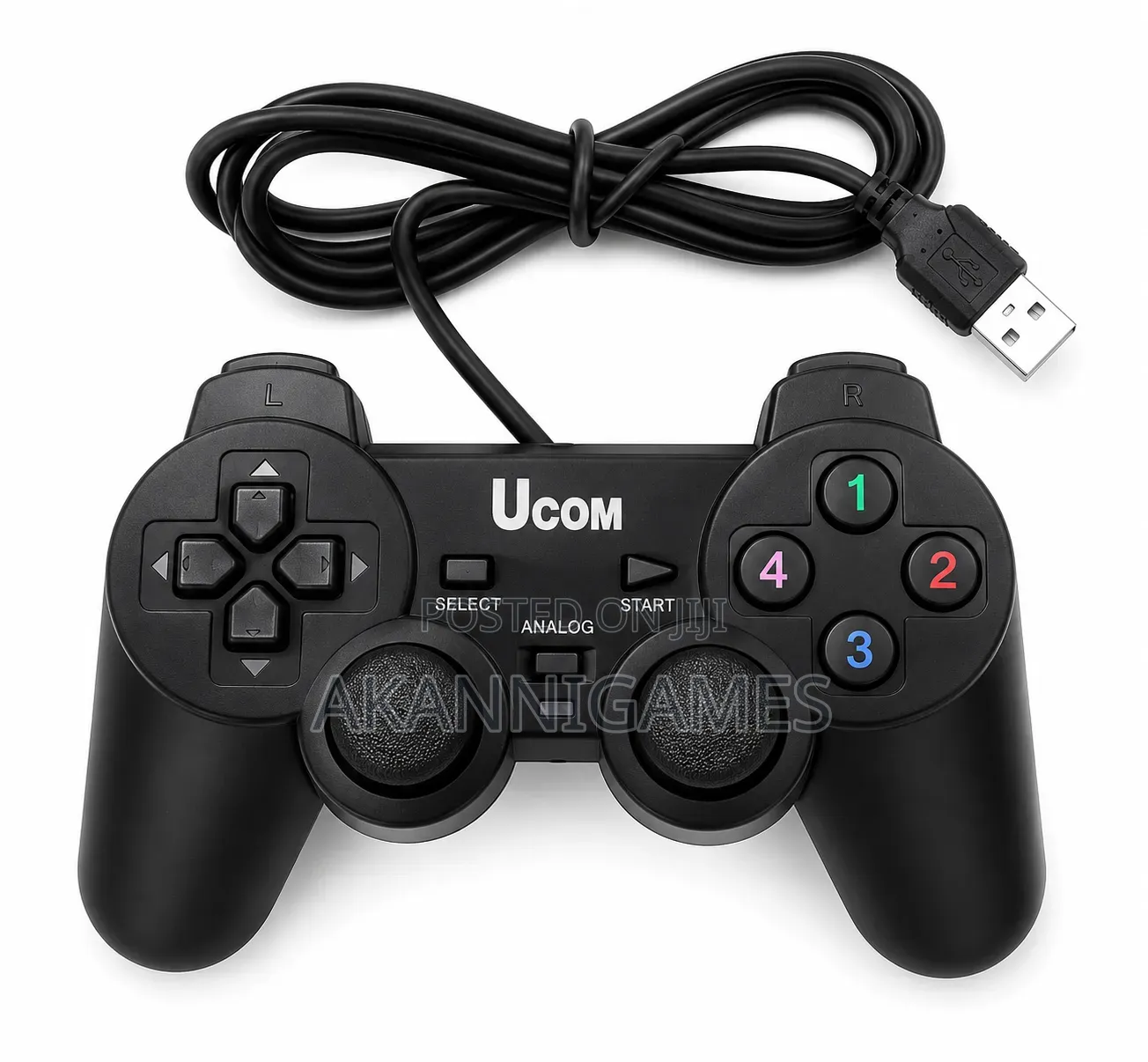 Single UCOM Wire USB Game Controller for PC, Laptop –Wired USB Gamepad