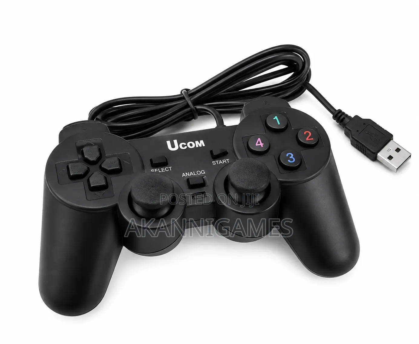 Single UCOM Wire USB Game Controller for PC, Laptop –Wired USB Gamepad