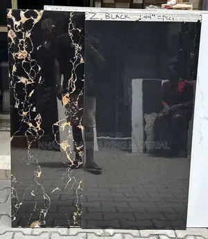 60/120 Black and Gold Glossy Wall and Floor Tiles