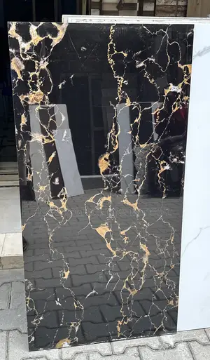 60/120 Black and Gold Glossy WWLL and Floor Tiles