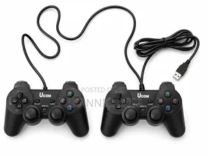 PC UCOM Double Game Controllers Pads - USB for PC Laptops -2Pieces