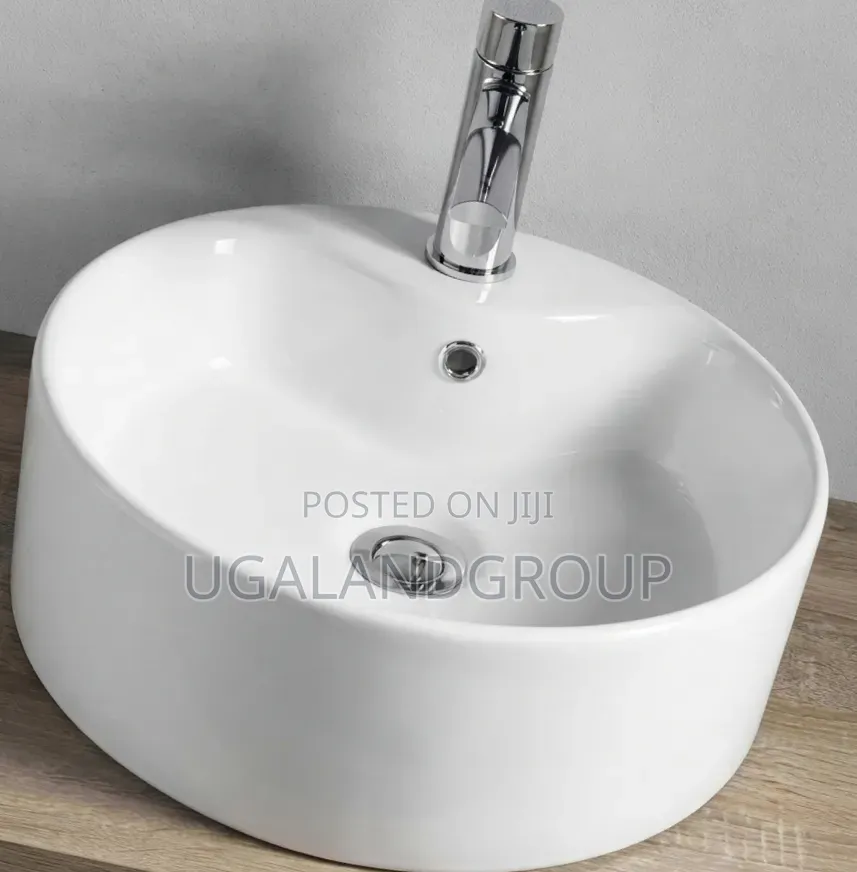 White Countertop Ceramic Basin