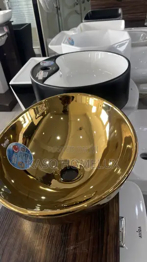 Gold Color Countertop Basin