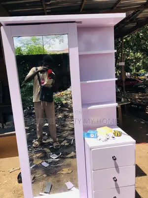 Standing Dressing Mirror With Drawers by Morderncity Furniture