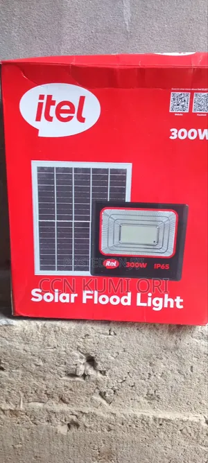 Itel Solar Flood Light 300w. With Solar Panel.