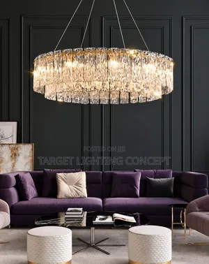 600mm Round Glass Led Chandelier