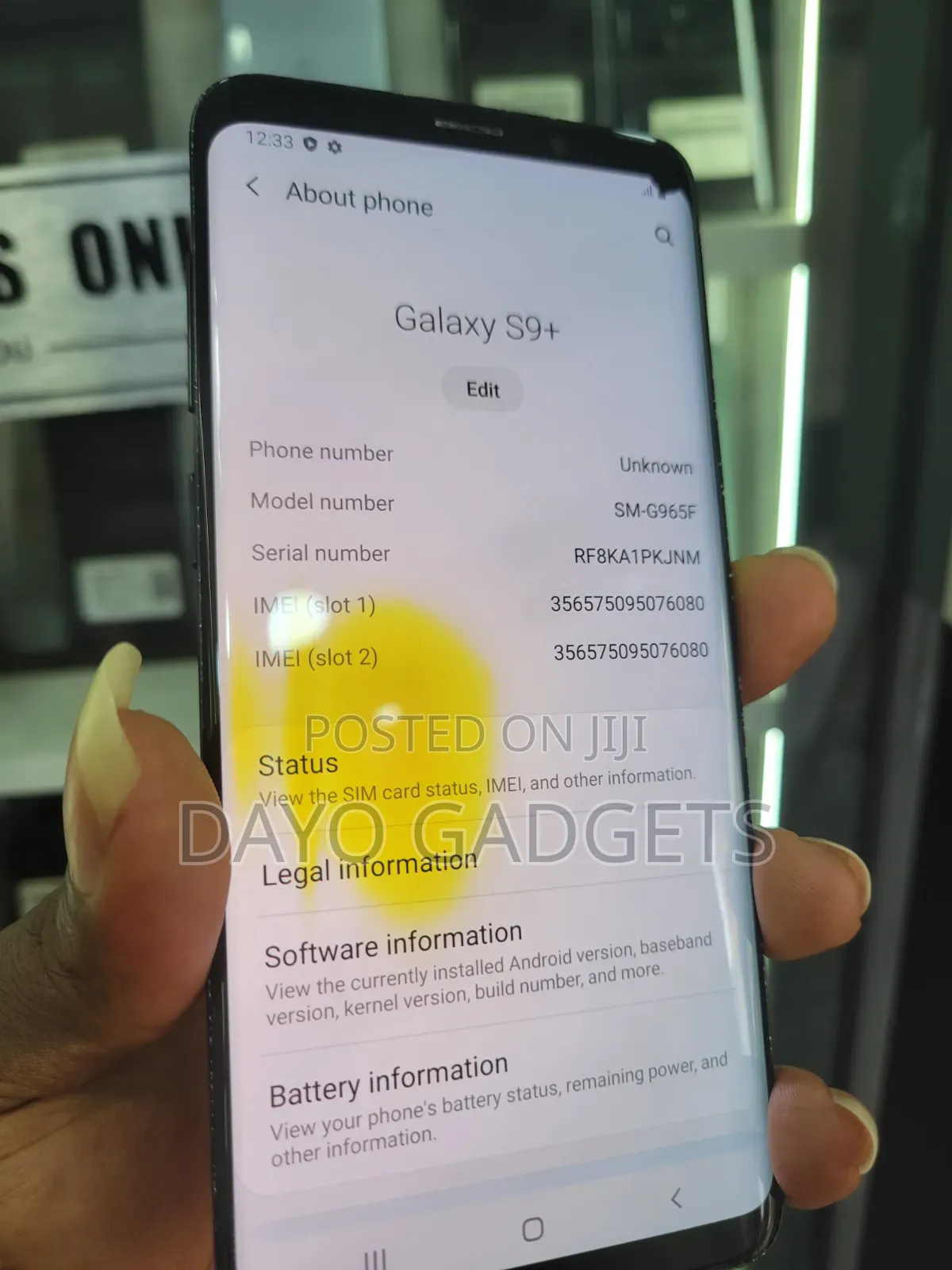 Samsung Galaxy S9 Plus 128 GB Black