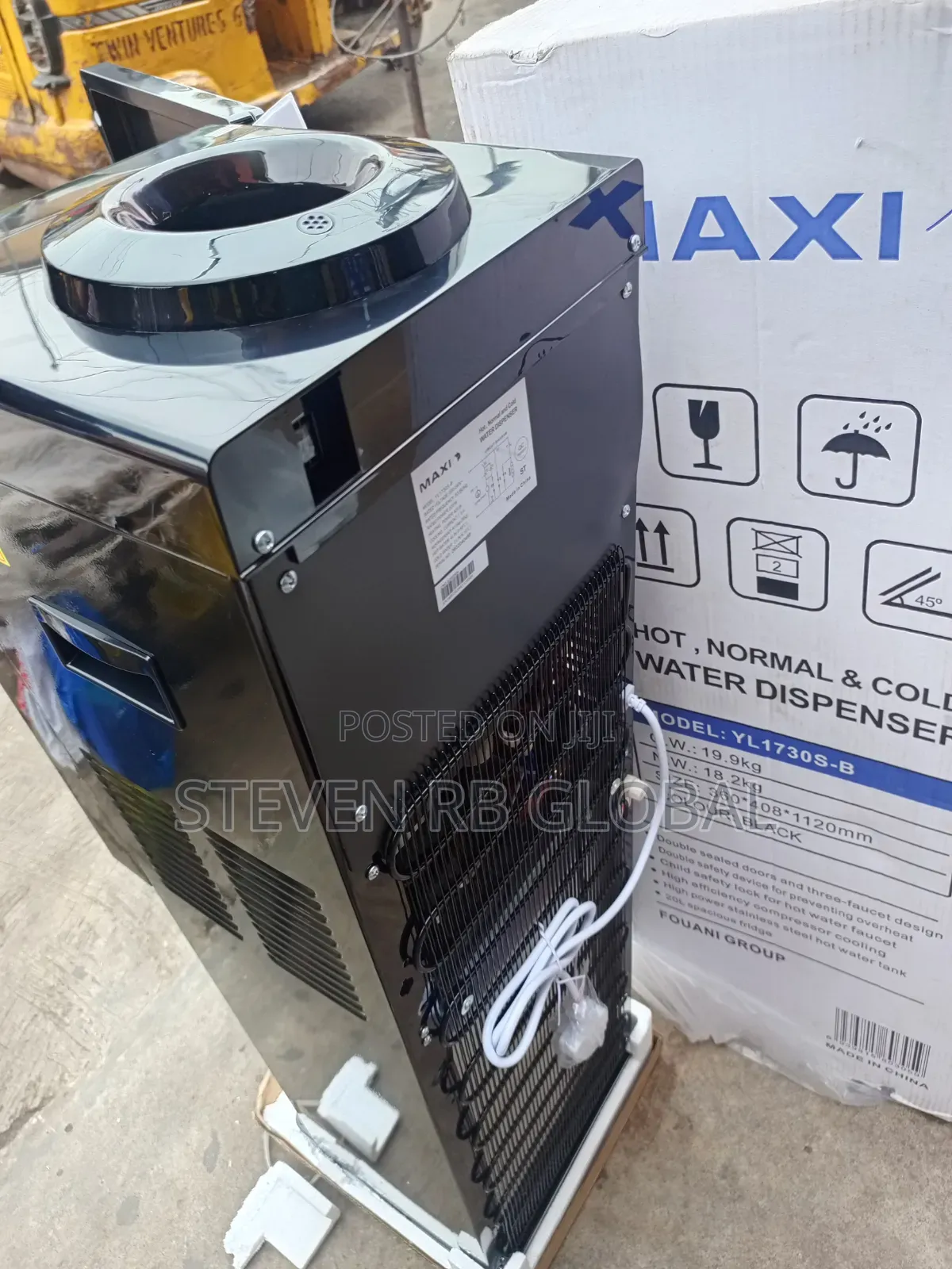 Maxi Hot, Normal Cold Water Dispenser With Fridge | Yl1730s-B
