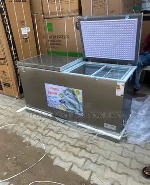 Brand New Snowsea 600L Double Door Stainless Steel Chest Freezer