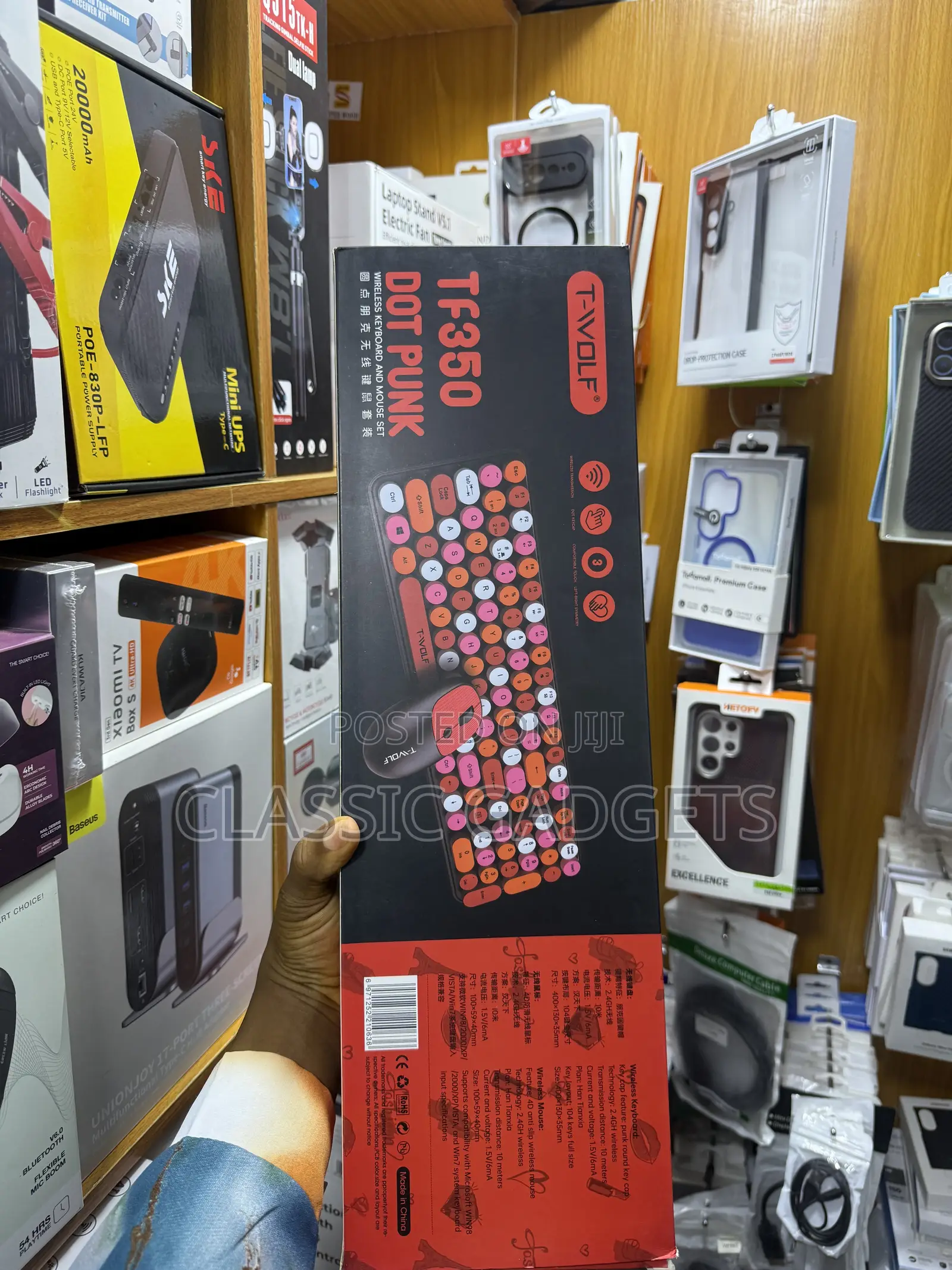 T-Wolf Tf350 4GHz Wireless Keyboard and Mouse Combo
