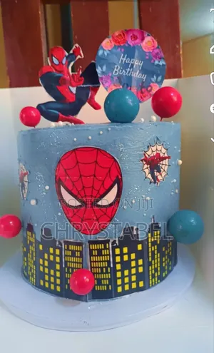 Spider Man Birthday Cake