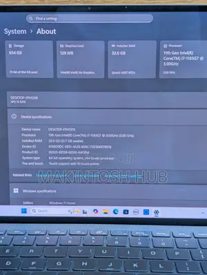 Laptop Dell XPS 13 9310 32GB Intel Core i7 SSD 1T