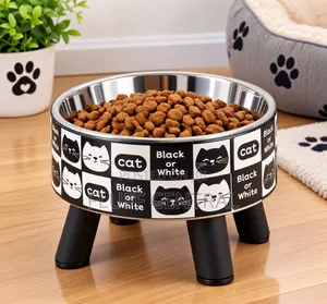 Nunbell Bowl With Legs and Stainless for Small Dogs and Cat(0315)
