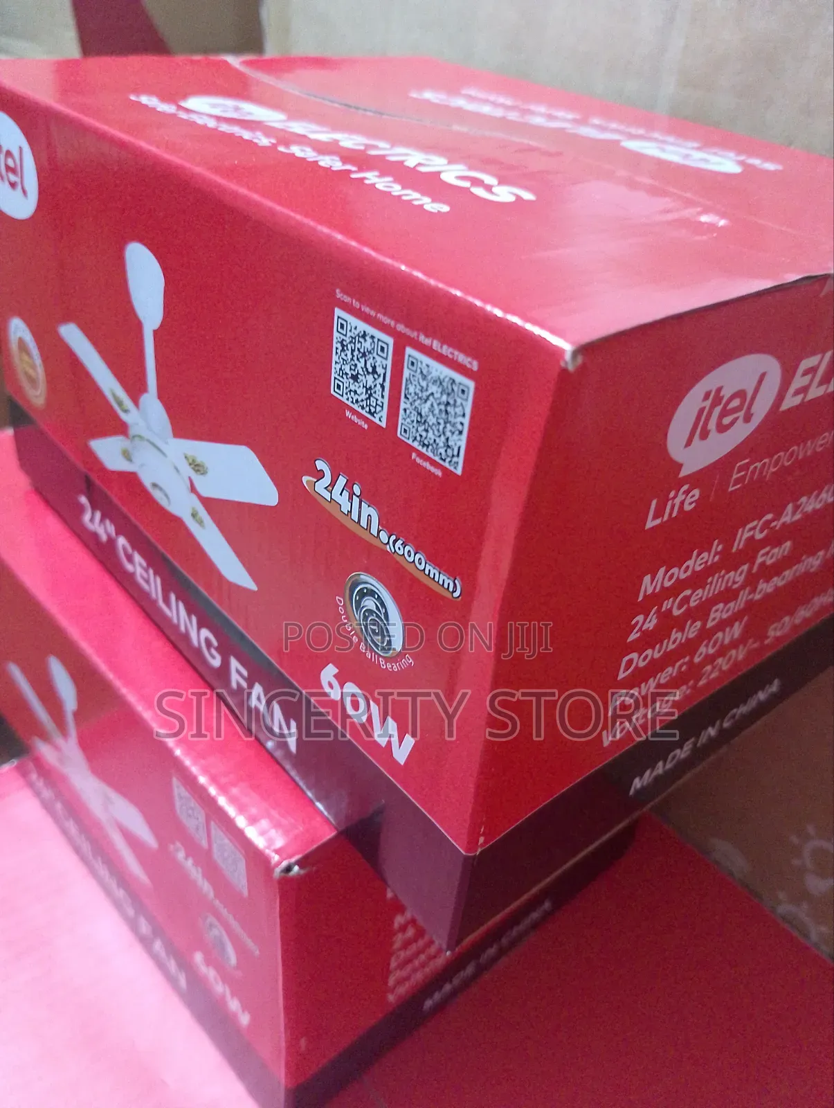 Itel 24"ceiling Fan (60w