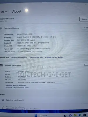 Laptop Dell Latitude 5310 8GB Intel Core i5 SSD 256GB